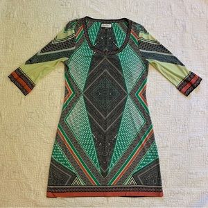 Calvin Klein colorful shift dress